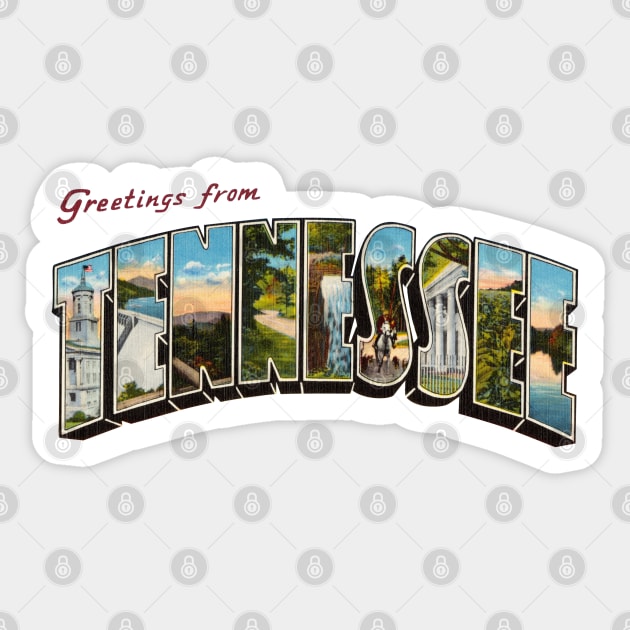 Greetings from Tennessee Sticker by reapolo